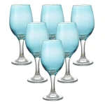 Set X6 Copas Agua Caliz Azul 420 Ml