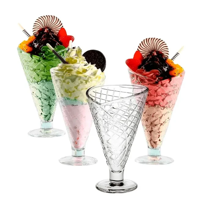 Set x4 Copas de Cono Helado 220 ml - Imagen 3
