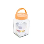 Frasco Cuadrado 1.5 Lt asa T/Color Melocotón