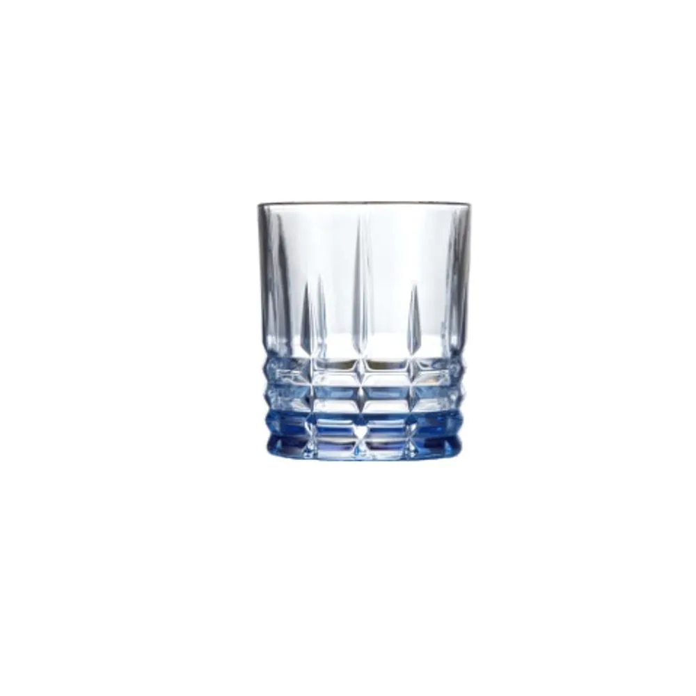 90416063-1 Set X 6 Vaso Bajo Labrado Azul 315Ml - Imagen 1