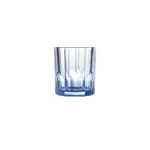 Set X 6 Vaso Bajo Labrado Azul 328Ml