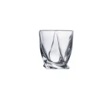 Set X 6 Vaso Bajo Liso Curvo Transp 255Ml