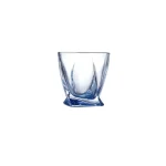 Set X 6 Vaso Bajo Liso Curvo Azul 255Ml
