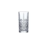 Set X 6 Vaso Alto Labrado Transp 400Ml