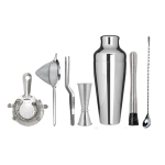 Set de Bar x7 pzas. Acero Inox. Silver