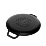 Plancha para Pizza 25 cm d/Asa Curado - Imagen 2