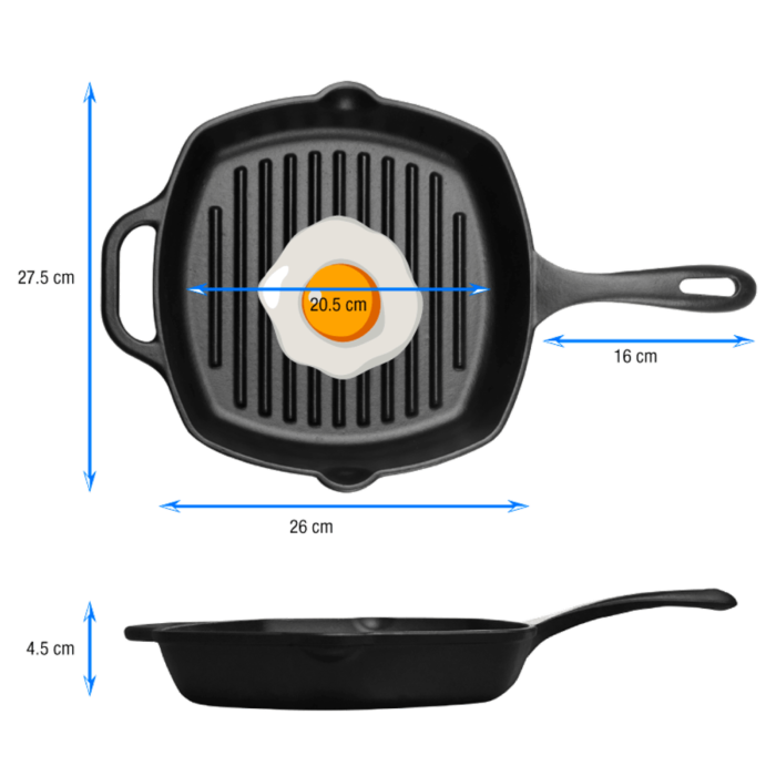 Sarten H.Fundido 26 Cm Precurada - Imagen 3