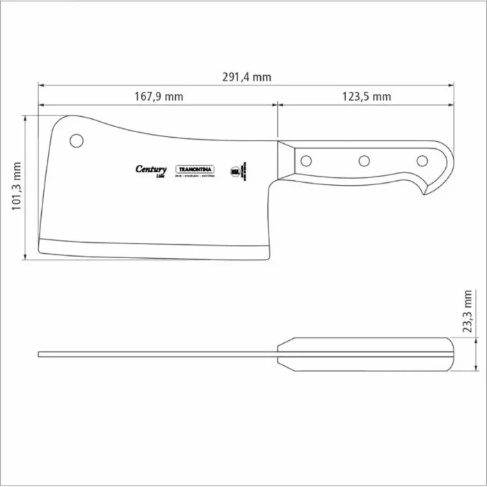 Hacha Cocina 6" Century 24014/006 - Tramontina - Imagen 2