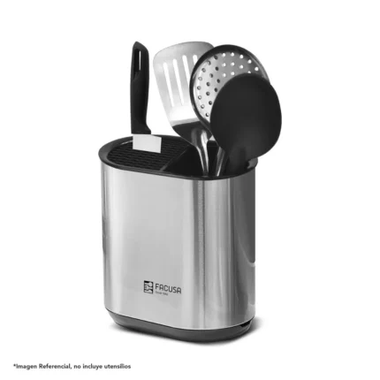 Porta Utensilios de Cocina Acero Inox.