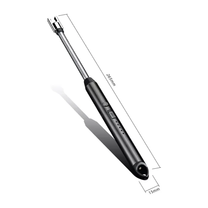 30233001-2 Encendedor Negro Eléctrico de Cocina Recargable Usb - Imagen 2