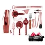 Set Bar Luxe Profesional Cobre x16 pzas C/Maleta Roll Bag