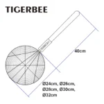 Colador de Alambre Acero Inox/Alta Resistencia 24Cm - Imagen 5