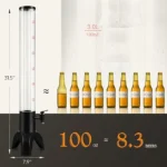 Yarda Cervecera 3Lts. Pilar Hielo-Luz Base Negro - Imagen 3