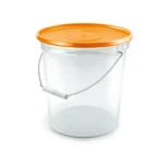 Balde 8Lts Comercial Transparente C/tapa Color