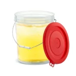 Balde 16Lts C/Tapa Color C/Asa de metal