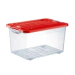 Caja Estelar N#70 Transparente C/Tapa Color C/Ruedas