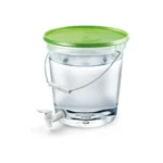 Balde 8Lts. Transparente C/Caño C/Tapa Color