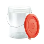 Balde 20Lts C/Tapa Color C/Asa de Metal  (T0805000T) Polinplast