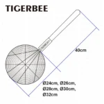 Colador de Alambre Acero Inox/Alta Resistencia 30Cm - Imagen 5