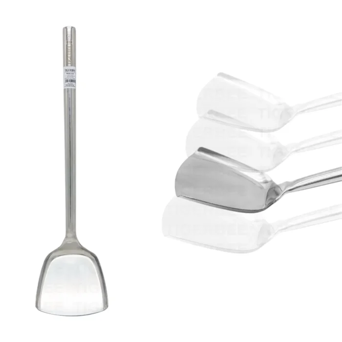 12b64574-a6fd-400e-9f61-fd38734156e4_11zon Espátula Wok Acero Inox C/Mango Antideslizante (12x11x51cm) - Imagen 1