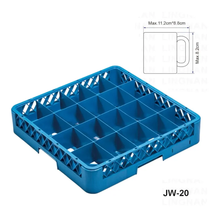 3ac117db-6c72-4db8-9a03-41473951b299_11zon Rack para Vasos 20 Compartimientos/Maquinas Lavavajillas - Imagen 1
