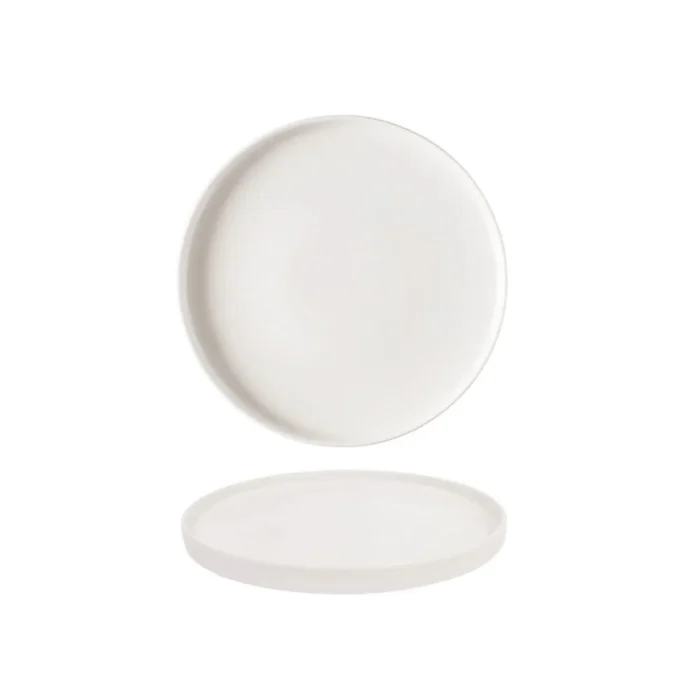 45378284-1 Plato Tendido 20.4 cm Blanco Hueso Mate Taller - Imagen 1