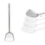 Espátula Wok Acero Inox C/Mango Antideslizante (10x9x50cm)