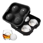 Molde Silicona Ice Ball Grande (4 Orificios) - Imagen 2