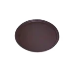 Azafate Antidesliz.Redondo Marrón 28 cm