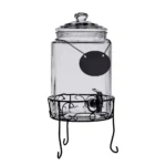 Dispensador de Vidrio Barril 10 Lt c/Rack y Pizarra