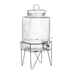 Dispensador de Vidrio 10 Lt Martillado c/Rack