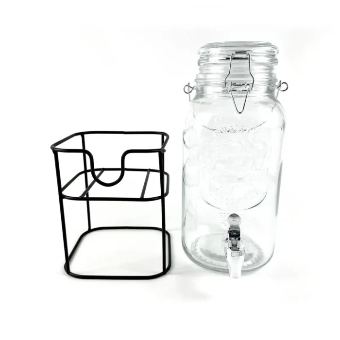 90407208-1 Dispensador De Vidrio 3.8 LT/ Hermet. Con Rack Base Tapa Transp. - Imagen 1