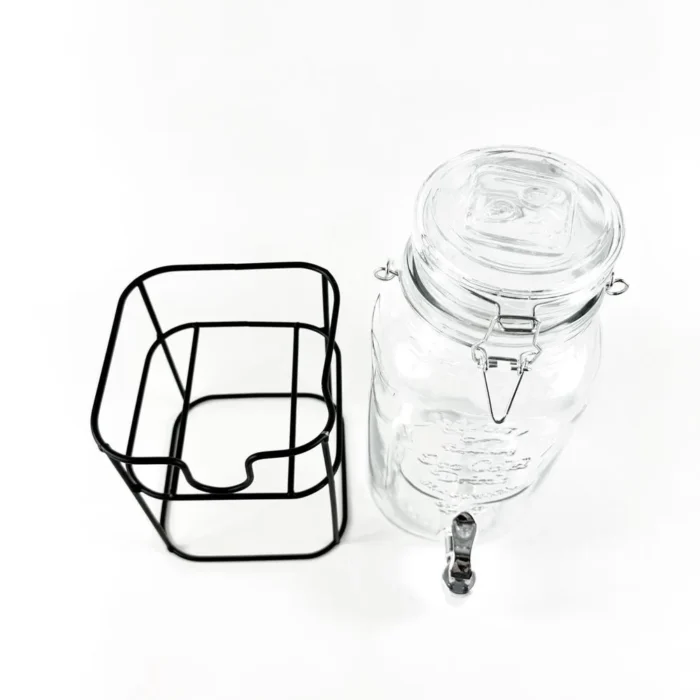 90407208-2 Dispensador De Vidrio 3.8 LT/ Hermet. Con Rack Base Tapa Transp. - Imagen 3