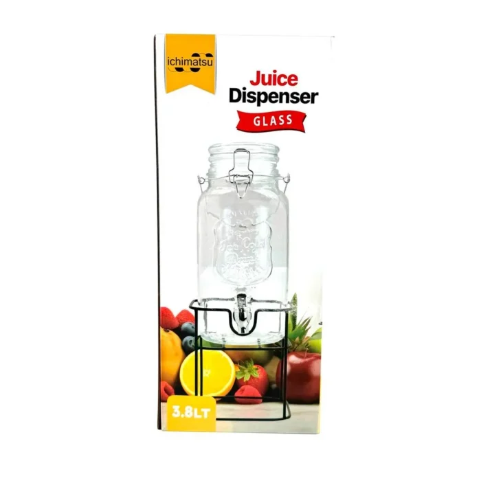 90407208-3 Dispensador De Vidrio 3.8 LT/ Hermet. Con Rack Base Tapa Transp. - Imagen 2