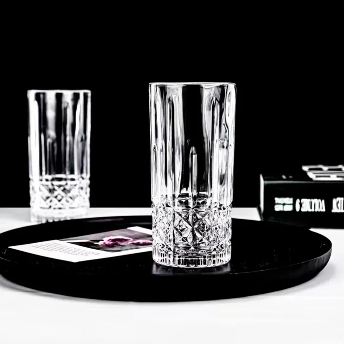 90416276-4 Set x6 Vasos Altos Labrados c/Diamantes de 350 ml - Imagen 4