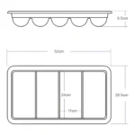 Porta Cubiertos 4-Compartimientos - Imagen 2