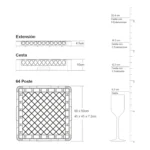Cesta 64 Platos para Máquinas Lavavajillas - Imagen 2