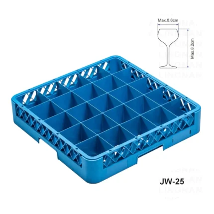 Rack para Vasos 25 Compartimientos/Maquinas Lavavajillas