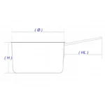 Cacerola 3.8Lts Monomango C/Tapa de Acero Inox. - Imagen 2