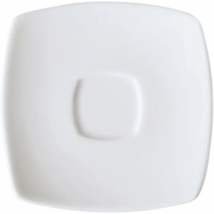 45290290-1 Plato Cafe 13 Cm Cuadrado Actualite Blco - Vajillas Corona - Imagen 1