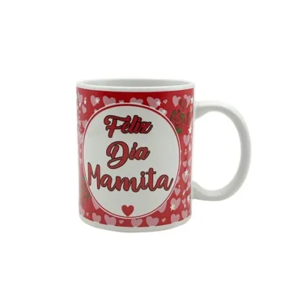 Taza Día de la Madre 11 Onz Recto c/Estuche D/Feliz Día Mamita