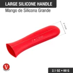 Mango De Silicona Rojo Grande - Victoria - Imagen 2