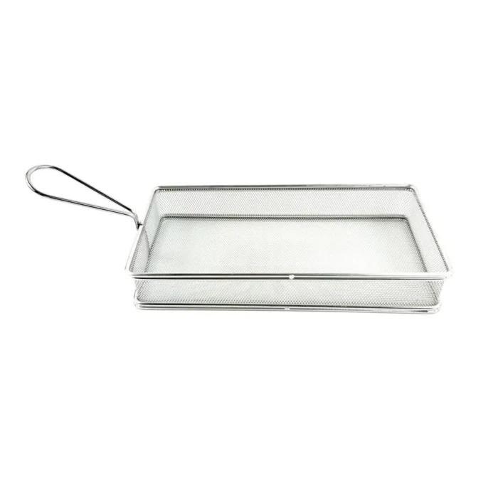 Cesta Para Freir Rectangular Malla Densa - Imagen 2