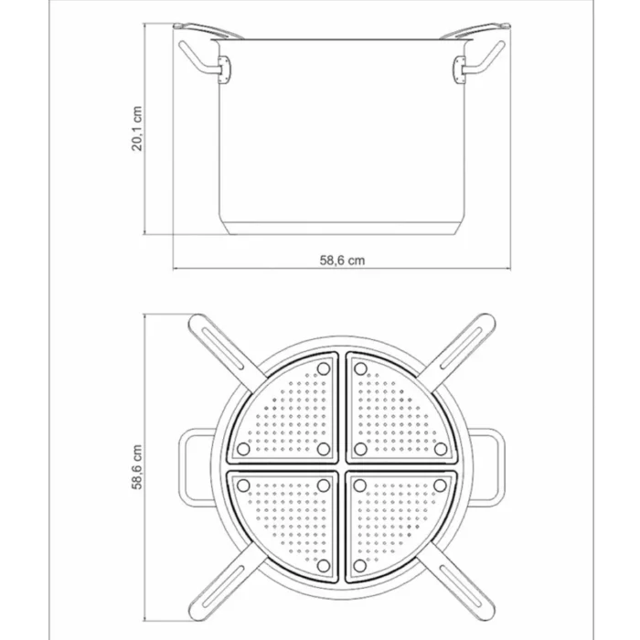 10286243 Jgo Cozi-Pasta A/Inox S/Tapa - Tramontina - Imagen 2