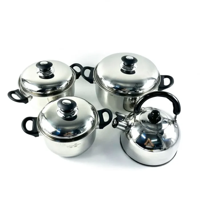 Jgo Ollas Imperial X 8 Pz A/Inox F/Dif.T/Acero (Olla 18/20/24+Tetera 3 Lt) - Imagen 2