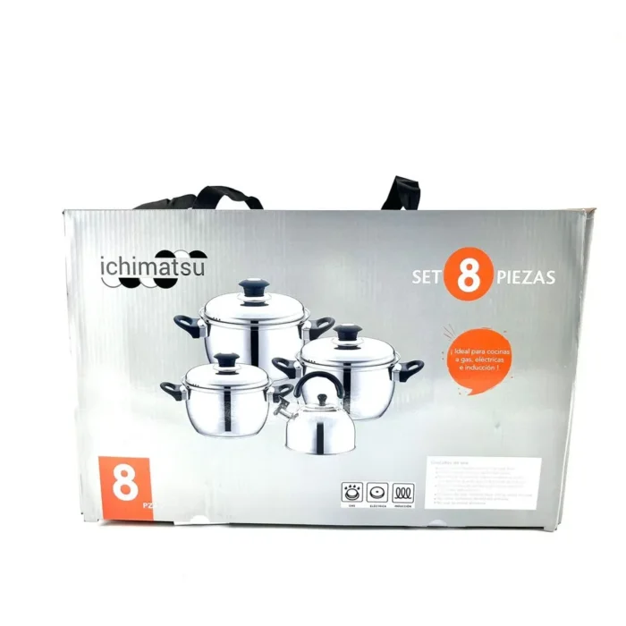 Jgo Ollas Imperial X 8 Pz A/Inox F/Dif.T/Acero (Olla 18/20/24+Tetera 3 Lt) - Imagen 3