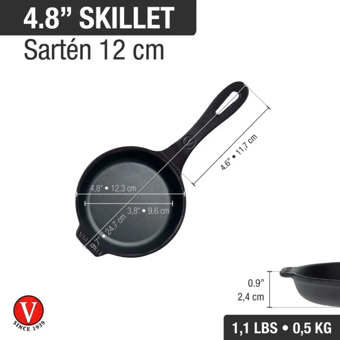 55145765-2 Sartén Mini 4.7"- 12 cm Precurada - Imagen 2