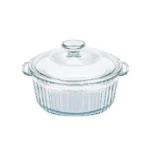 Cacerola Redonda de vidrio borosilicato 2.4L