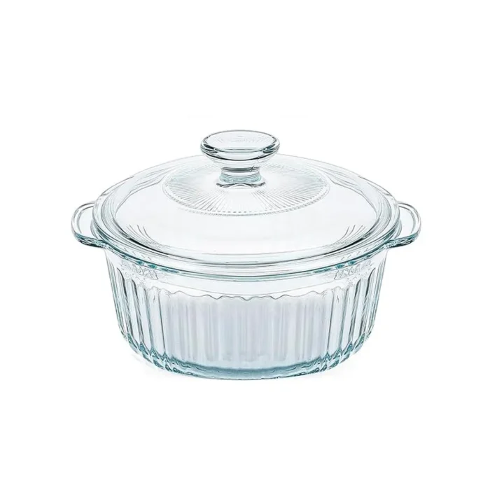 90032148-1 Cacerola Redonda de vidrio borosilicato 2.4L - Imagen 1