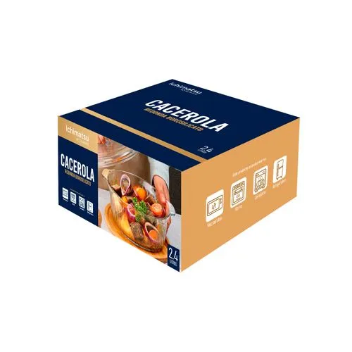 90032148-3 Cacerola Redonda de vidrio borosilicato 2.4L - Imagen 3